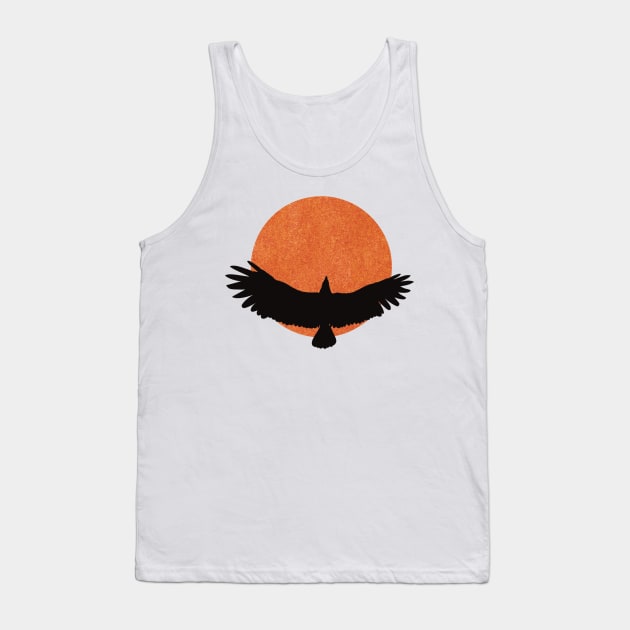 Sun and eagle Tank Top by Flaxenart